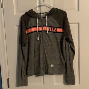 Victoria Secret full zip hooded sweatshirt